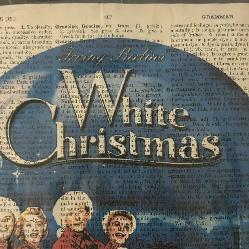 Handmade White Christmas print - Christmas, new in plastic sleeve! - Picture 3 of 5